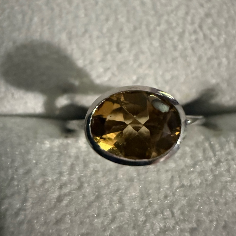 Savvy Cie Sterling Silver Citrine ring